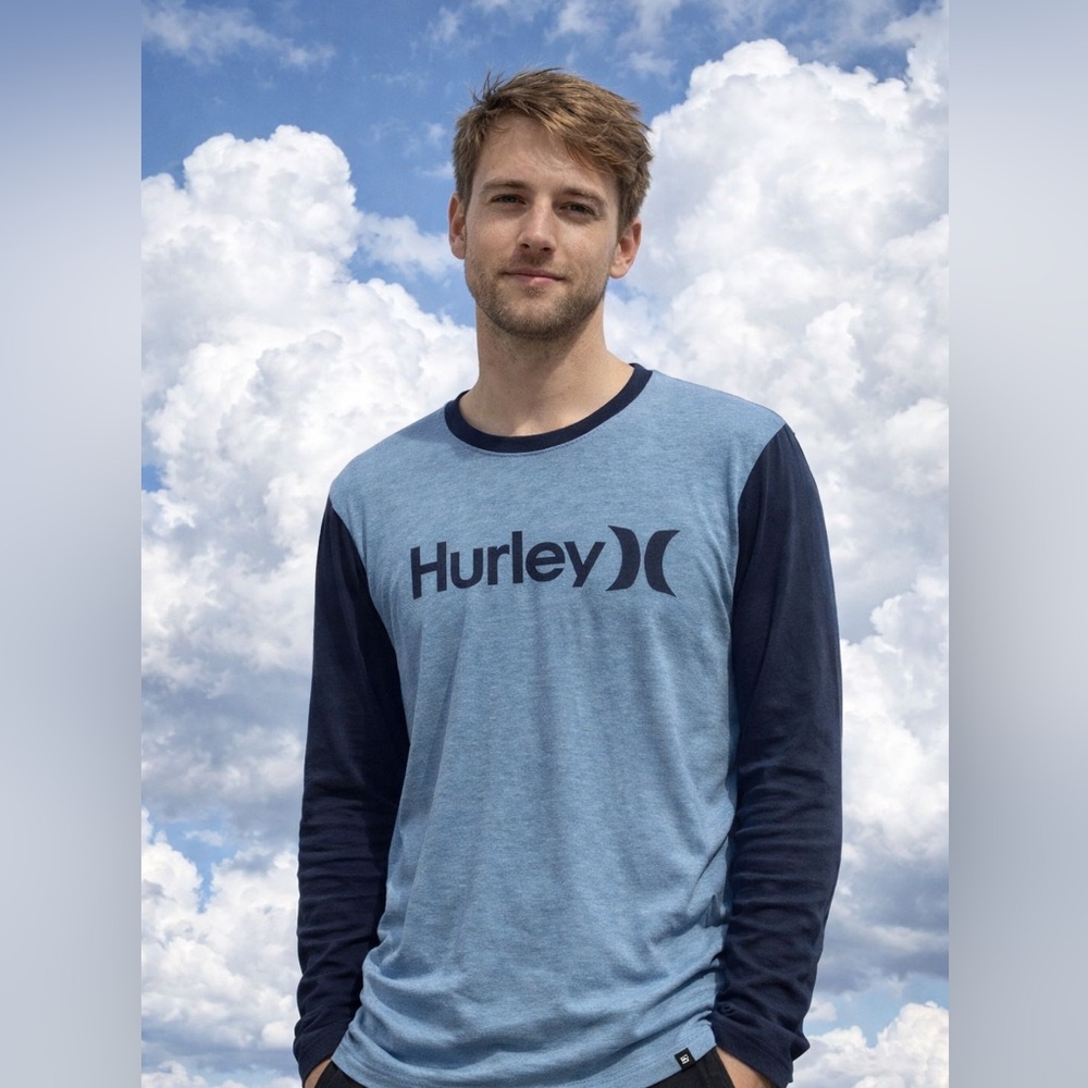 Hurley Long Sleeve Tee Shirt Men’s Medium